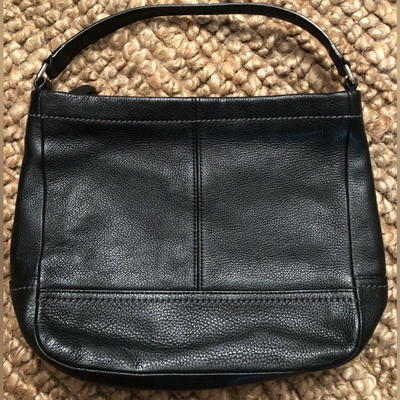 Coach Black Pebbled Leather Hobo Shoulder Bag - Picture 4 of 14